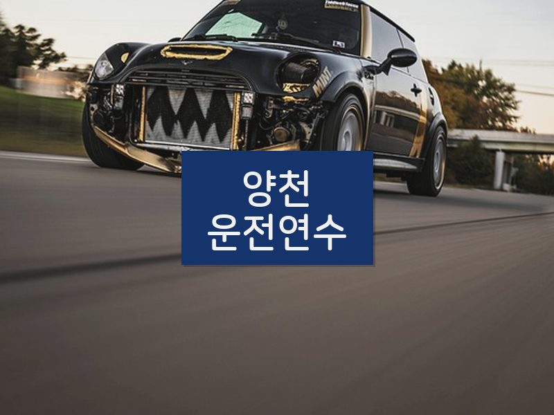양천운전연수 후기