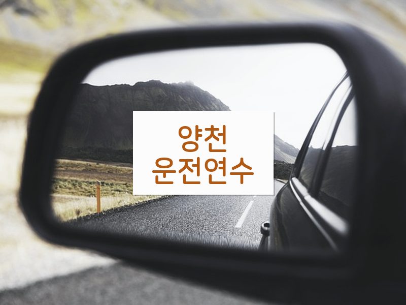 양천운전연수 후기