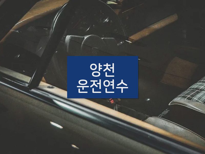 양천운전연수 후기