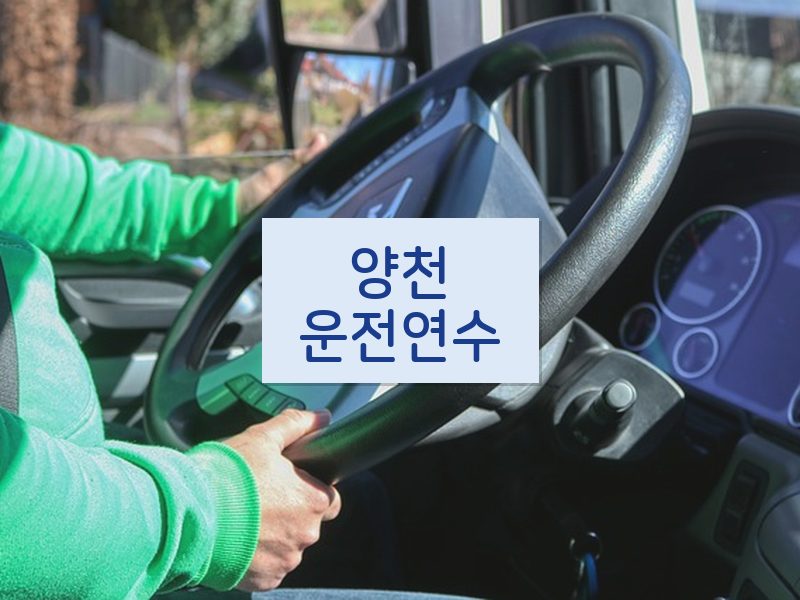 양천운전연수 후기
