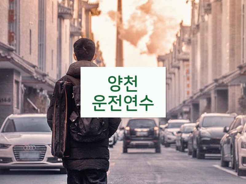 양천운전연수 후기