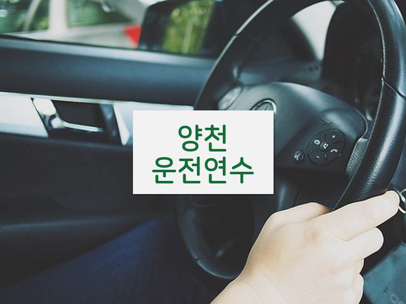 양천운전연수 후기