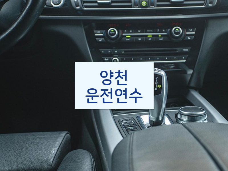 양천운전연수 후기