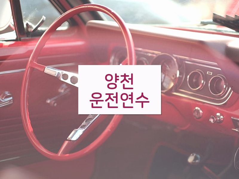 양천운전연수 후기