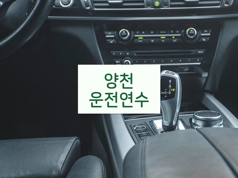 양천운전연수 후기