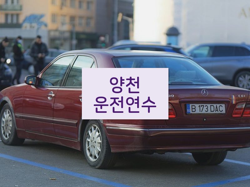 양천운전연수 후기