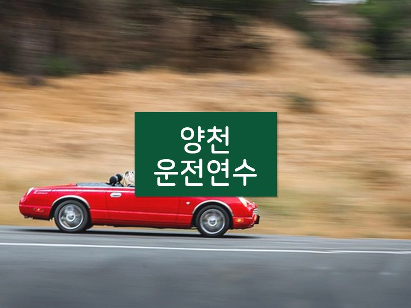 양천운전연수 후기