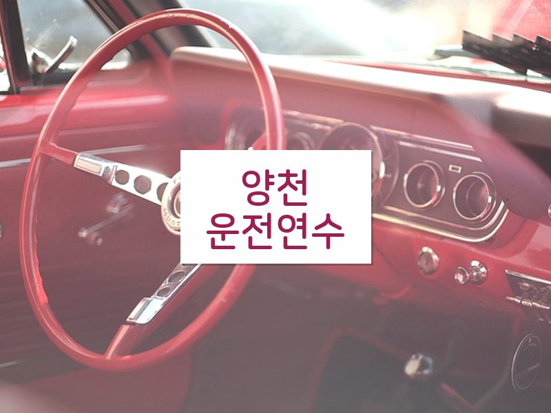 양천운전연수 후기