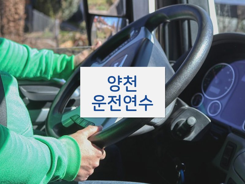 양천운전연수 후기