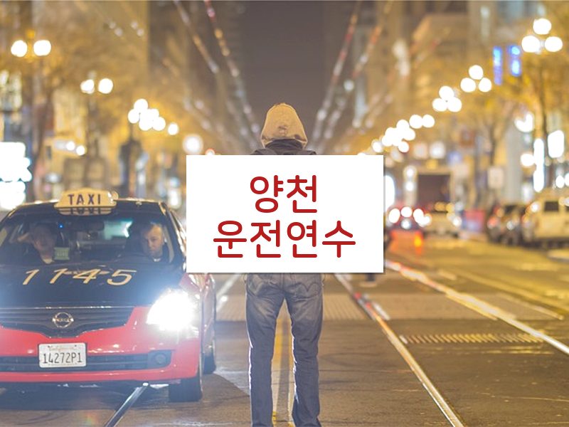 양천운전연수 후기