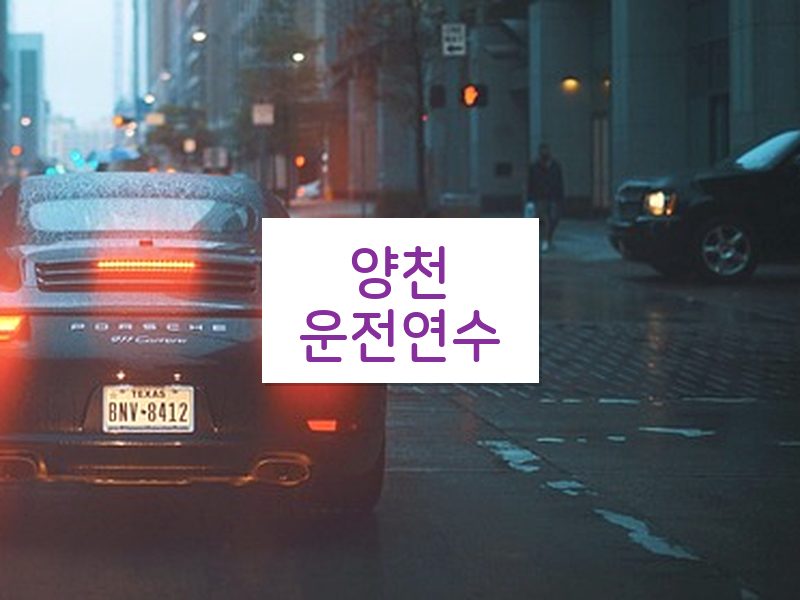양천운전연수 후기
