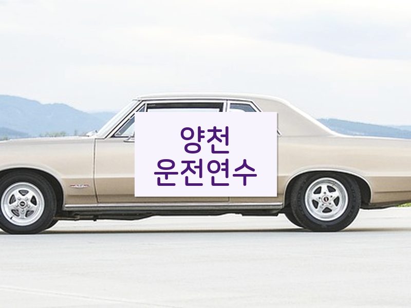 양천운전연수 후기