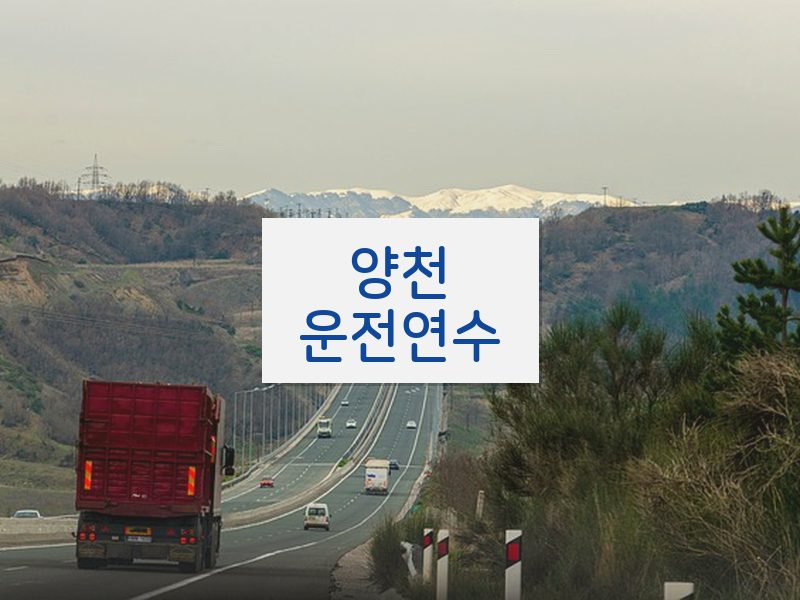 양천운전연수 후기