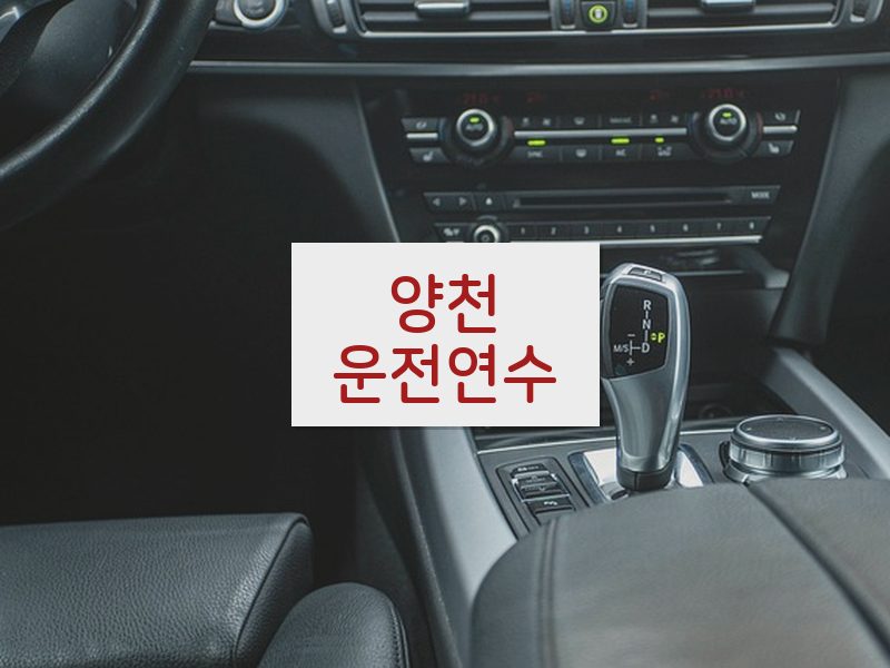 양천운전연수 후기
