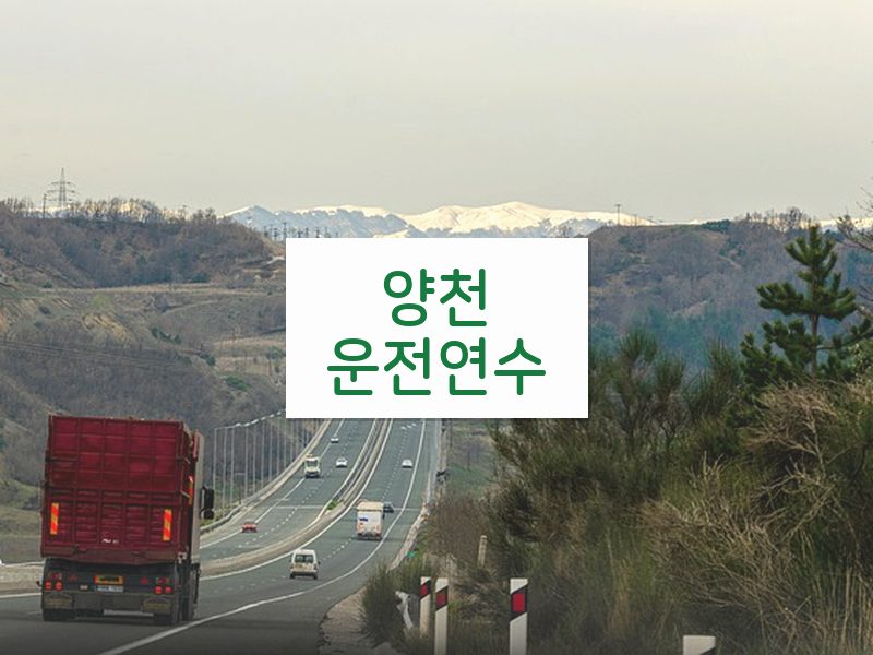 양천운전연수 후기