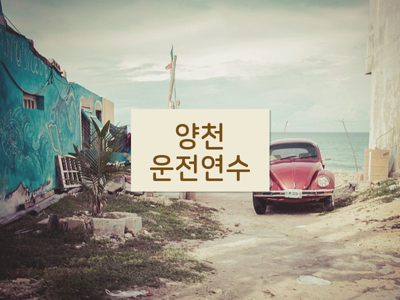 양천운전연수 후기