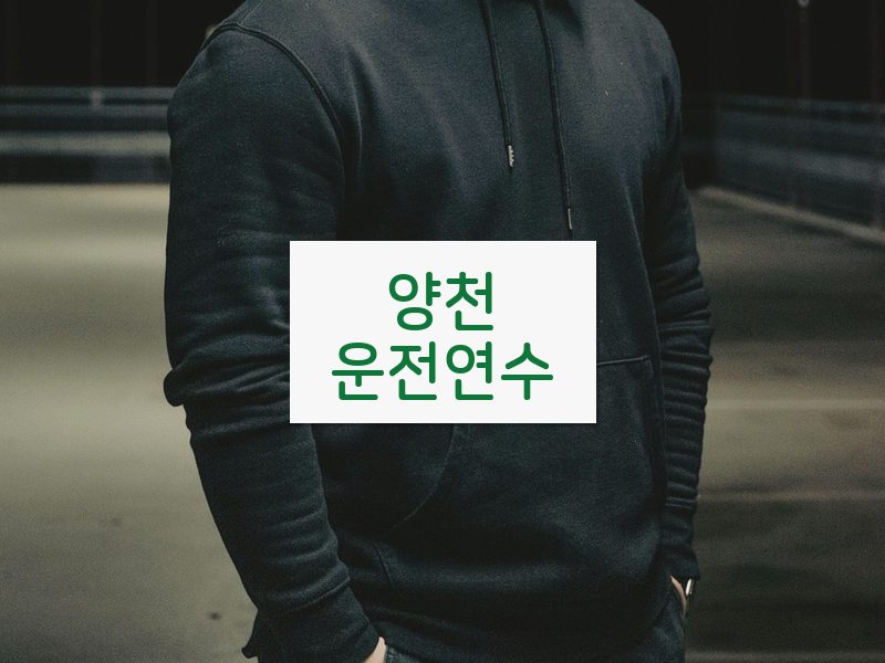 양천운전연수 후기