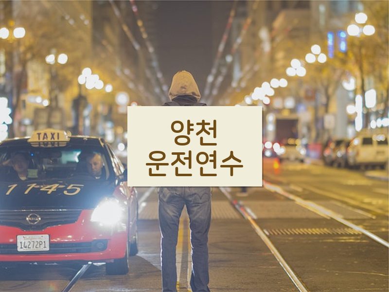 양천운전연수 후기