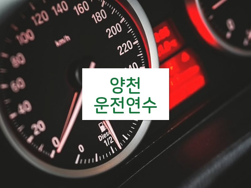 양천운전연수 후기