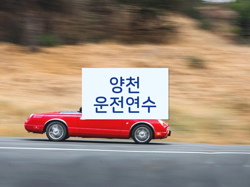 양천운전연수 후기