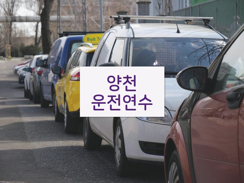 양천운전연수 후기