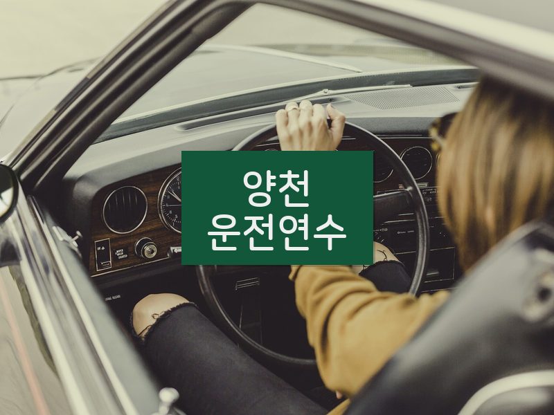 양천운전연수 후기