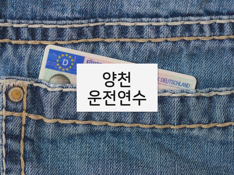 양천운전연수 후기