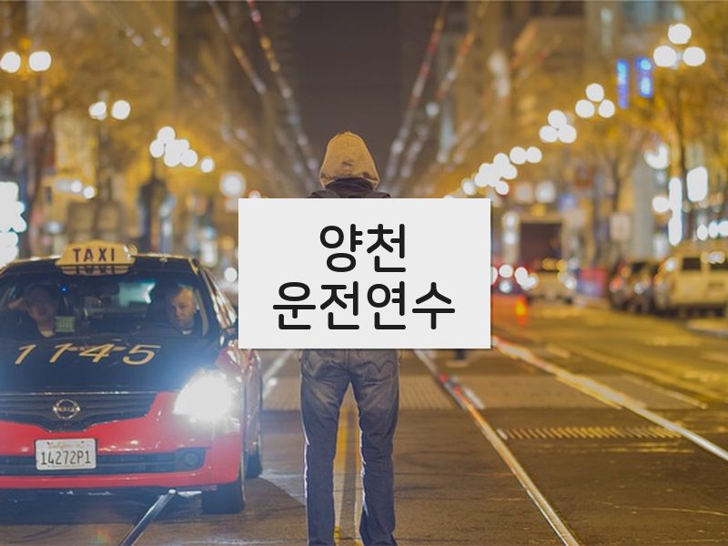 양천운전연수 후기
