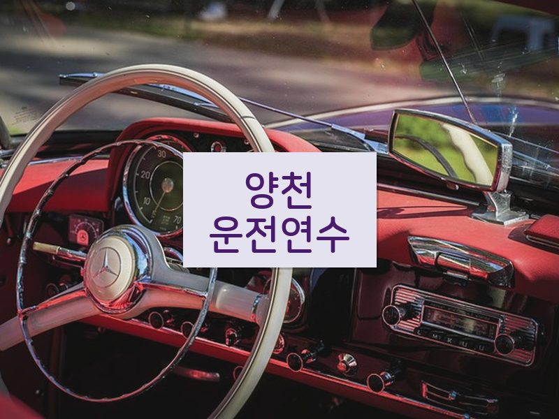 양천운전연수 후기