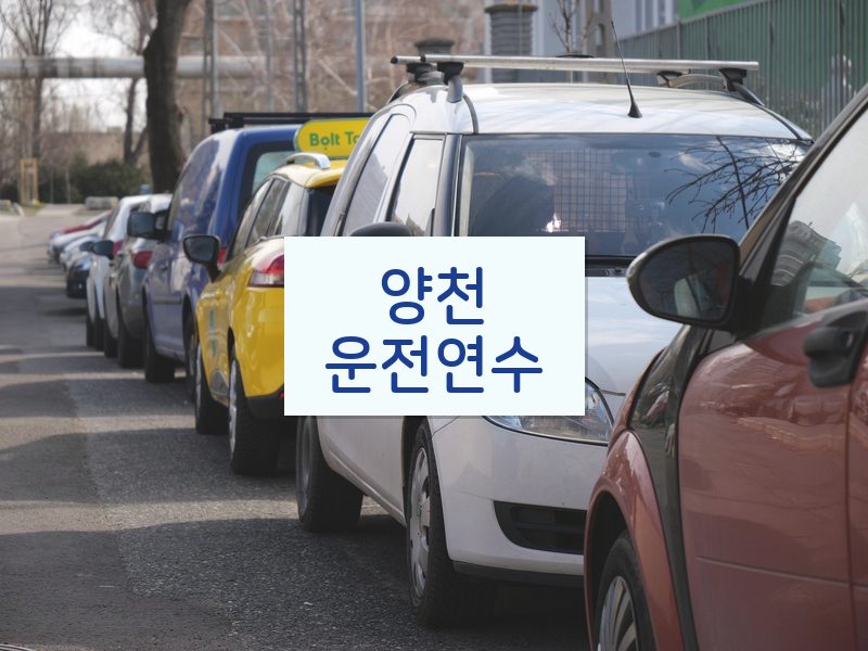 양천운전연수 후기