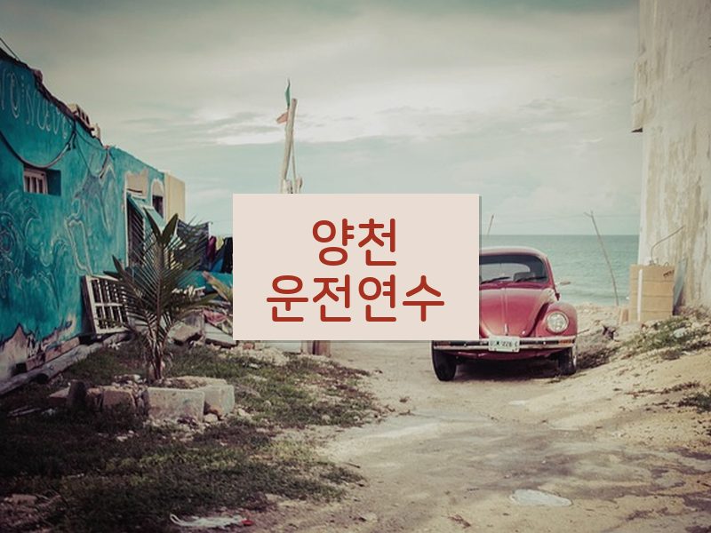 양천운전연수 후기