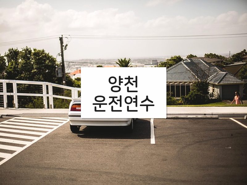 양천운전연수 후기