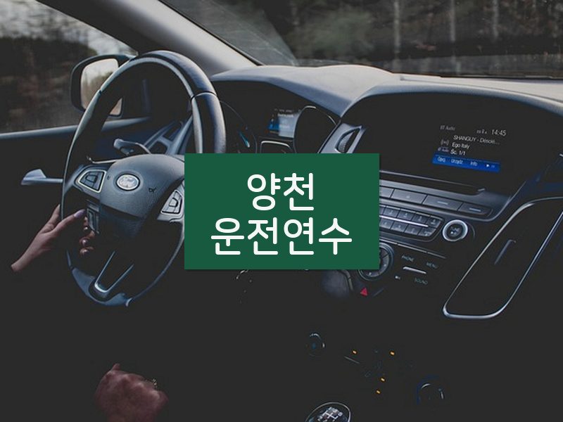 양천운전연수 후기