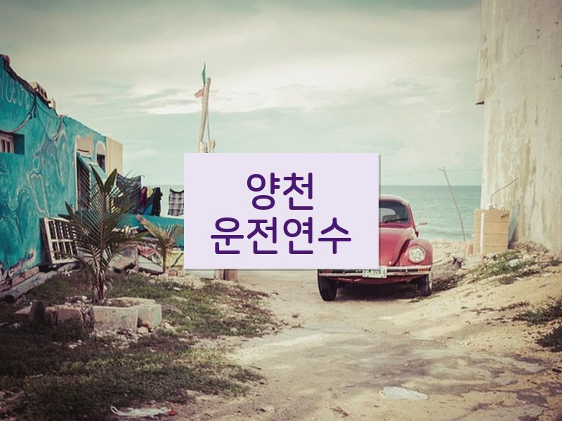 양천운전연수 후기