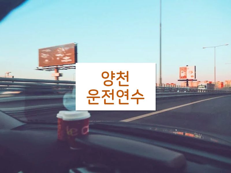 양천운전연수 후기