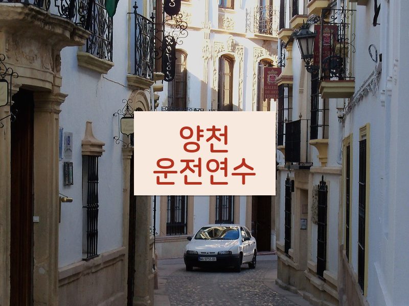 양천운전연수 후기