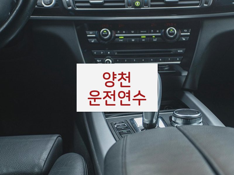 양천운전연수 후기