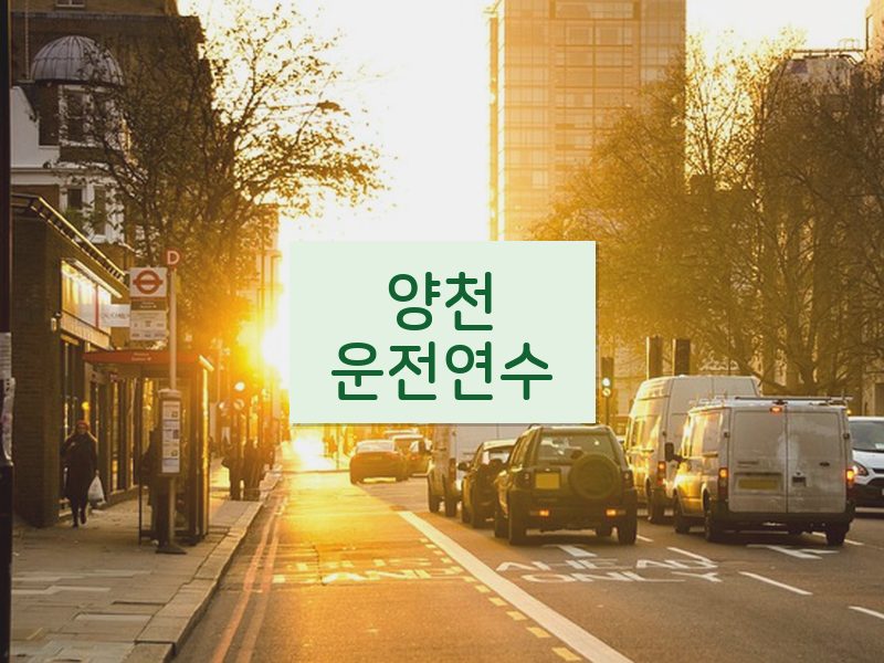 양천운전연수 후기