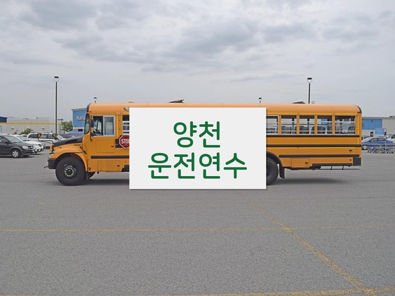 양천운전연수 후기