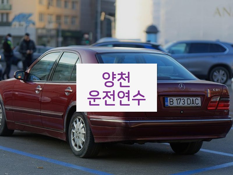 양천운전연수 후기