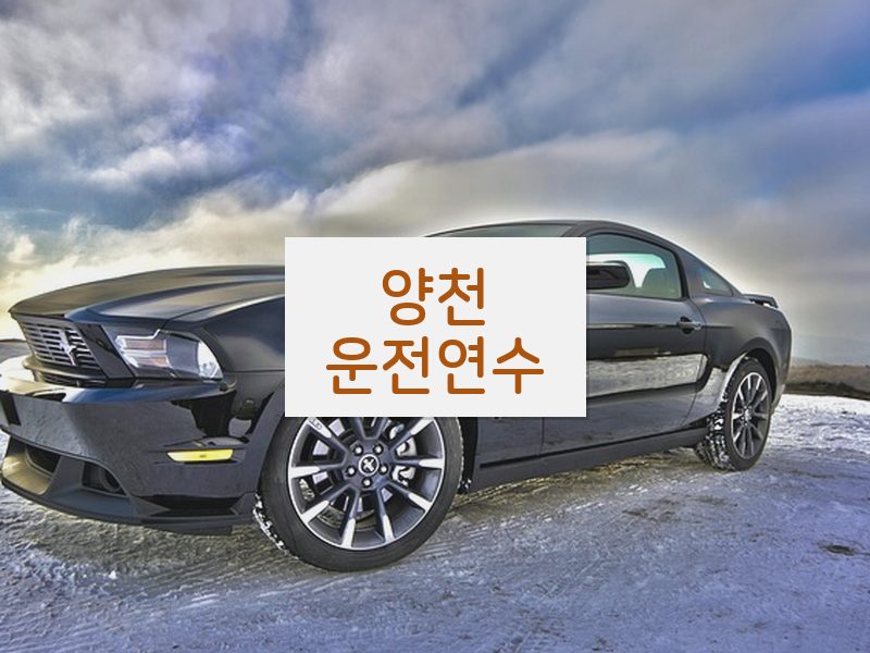 양천운전연수 후기