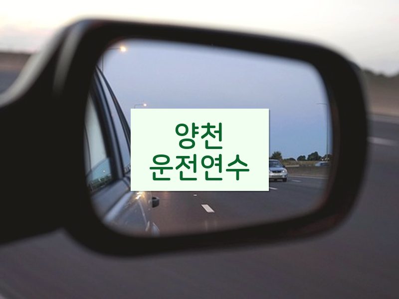 양천운전연수 후기