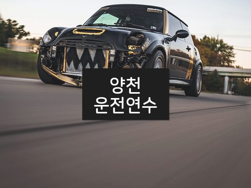 양천운전연수 후기