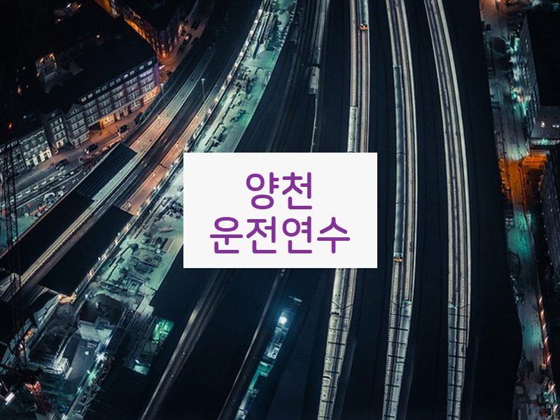 양천운전연수 후기