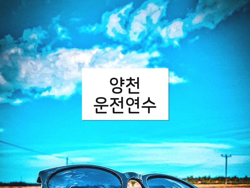 양천운전연수 후기