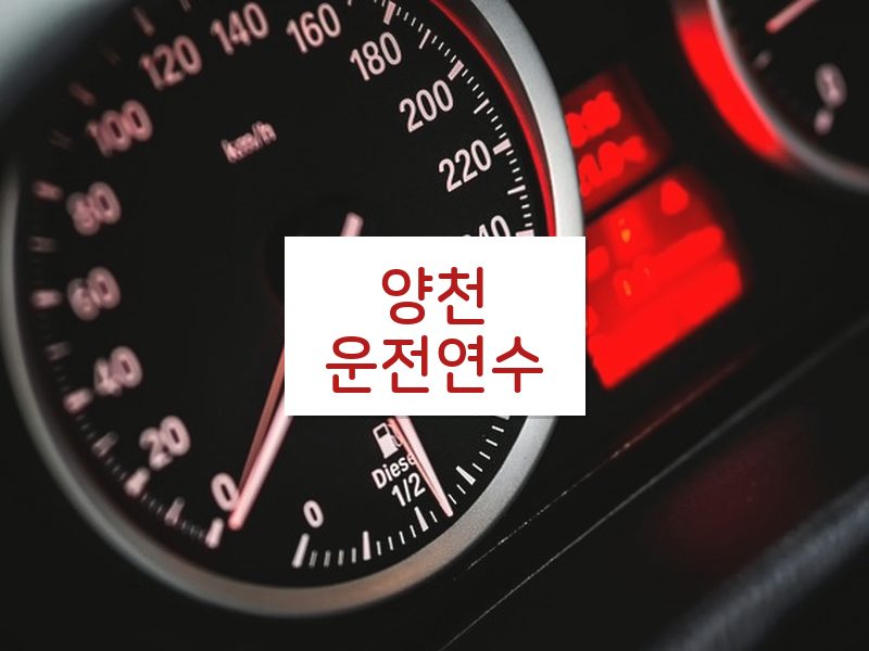 양천운전연수 후기