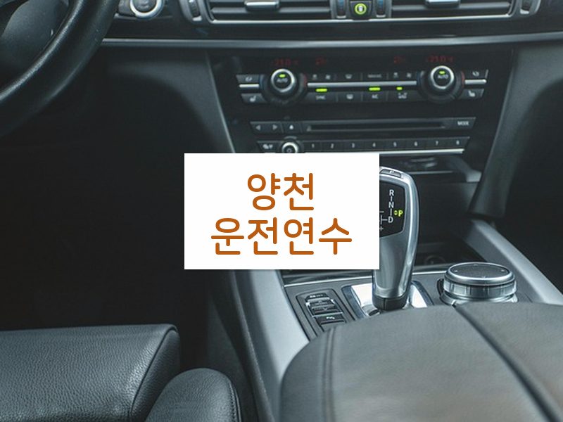 양천운전연수 후기
