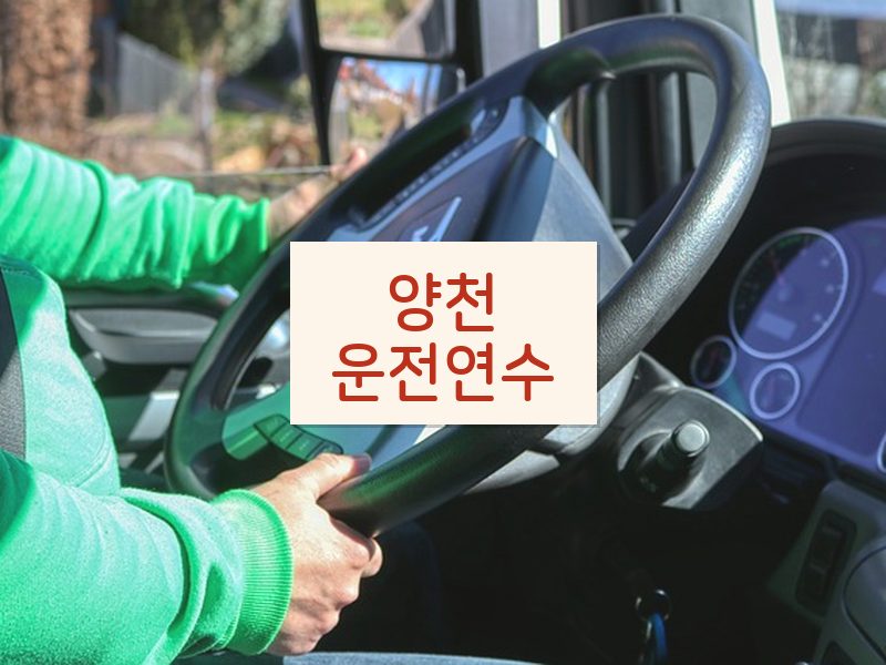 양천운전연수 후기