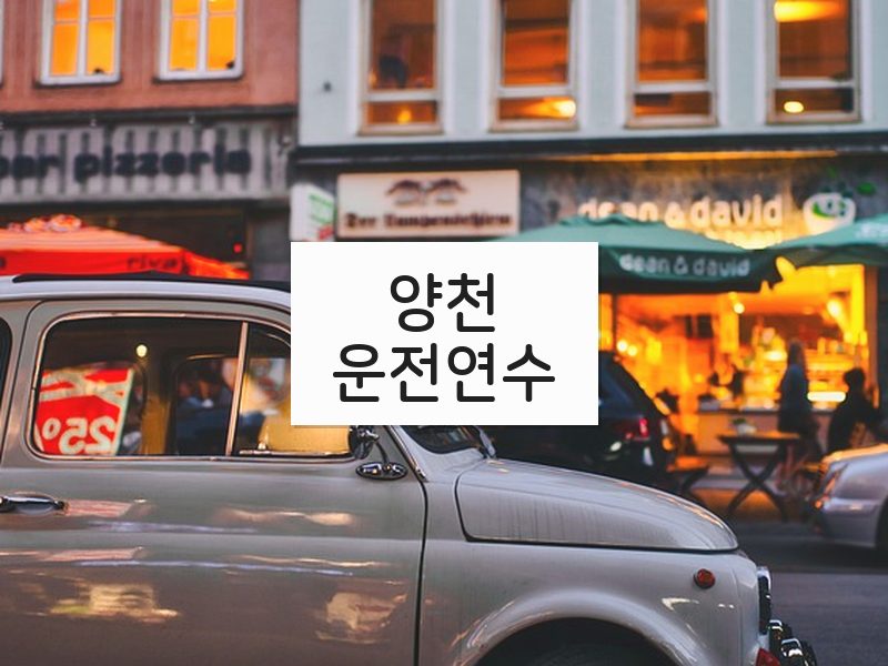 양천운전연수 후기