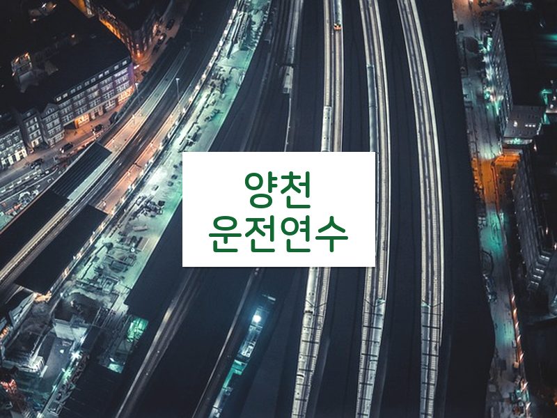 양천운전연수 후기